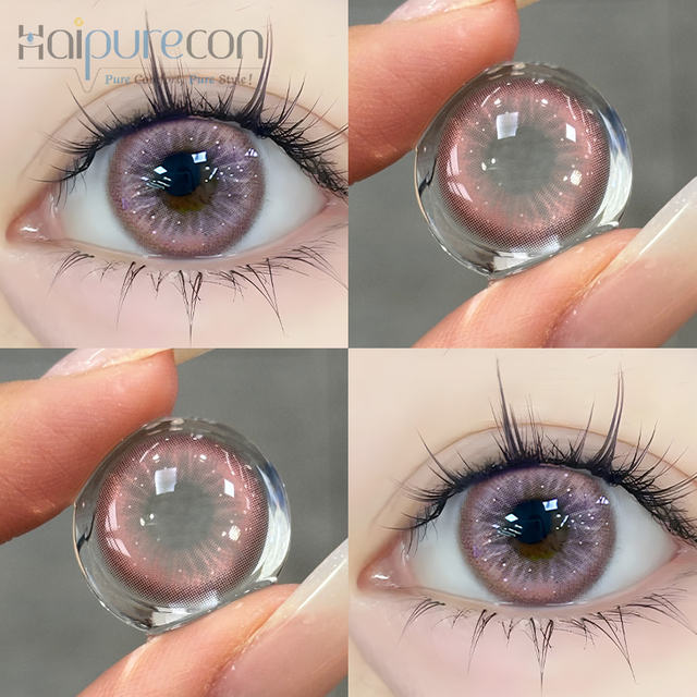 Haipurecon Dancing Star Ροζ 14,2 mm φακός επαφής με ισχύ