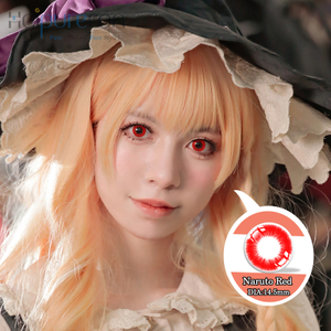 Lenti a contatto Haipurecon Cosplay Naruto Rosse da 14,5 mm 