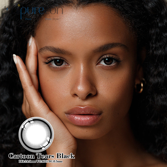 Το Haipurecon Cartoon σχίζει μαύρους φακούς επαφής 14,0 mm