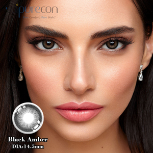 Haipurecon Black Amber 14.5 мм-ийн цахилгаантай контакт линз