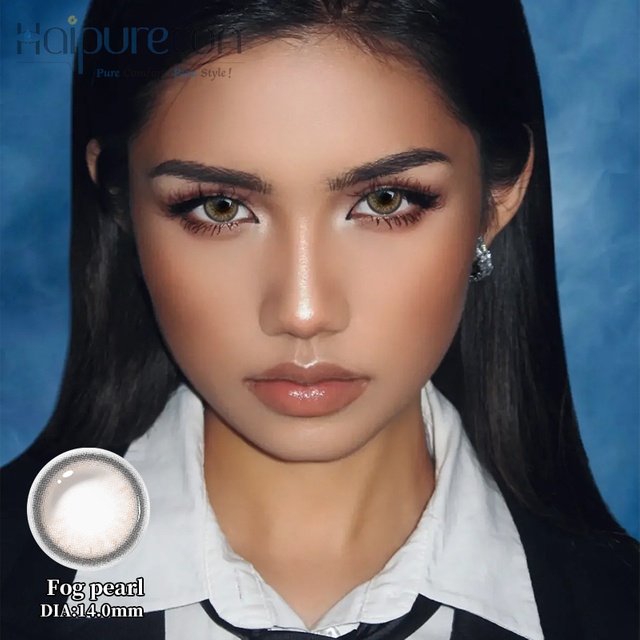 Haipurecon daaglikse kleurkontaklense Fog Pearl 14.0mm met krag