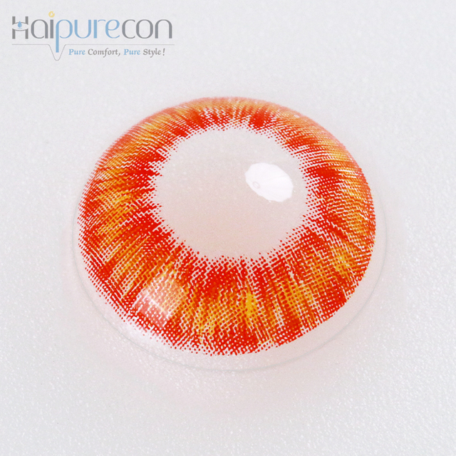 Haipurecon Cosplay Naruto Red 14,5 mm kontaktl&auml;&auml;tsed 