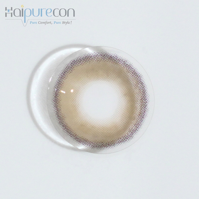 Haipurecon Mountain Brown 14.0mm Lensa kontak dengan daya