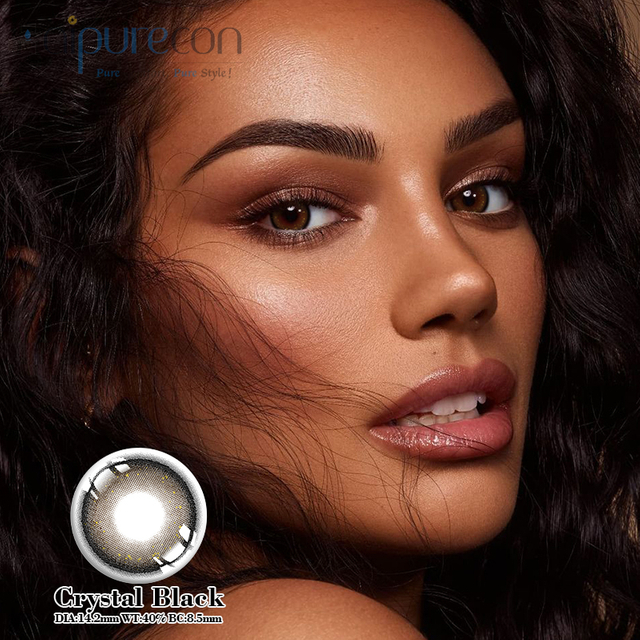 HaipureCon Crystal 4 Tone Black 14,2 mm lenti a contatto