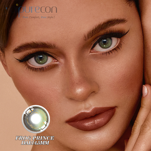 Haipurecon green 14.5mm lensa kontak berwarna