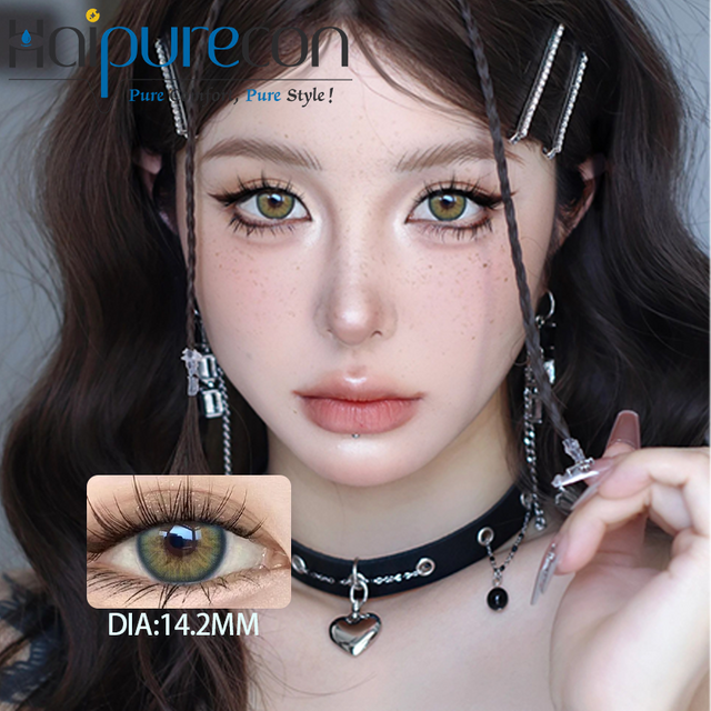Lentes de contato de ajuste popular Hybrid Kitten Series 14,2 mm com BC 8.5