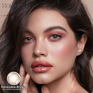 Barevn&eacute; kontaktn&iacute; čočky Haipurecon Honeydew Brown 14,2 mm
