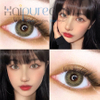 Haipurecon Taylor braune 14,0 mm Kontaktlinsen mit St&auml;rke