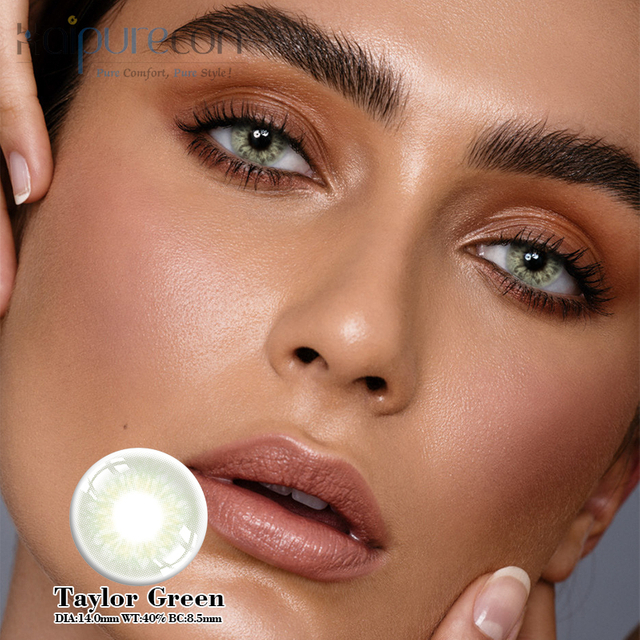 คอนแทคเลนส์ Haipurecon Taylor Green 14.0 มม. พร้อมพลังงาน