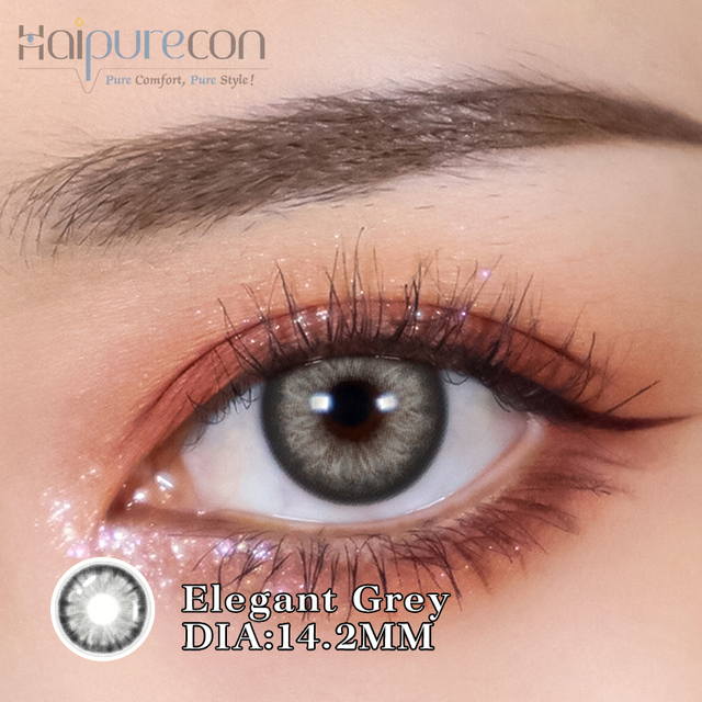 Haipurecon Elegante graue 14,2 mm Kontaktlinsen