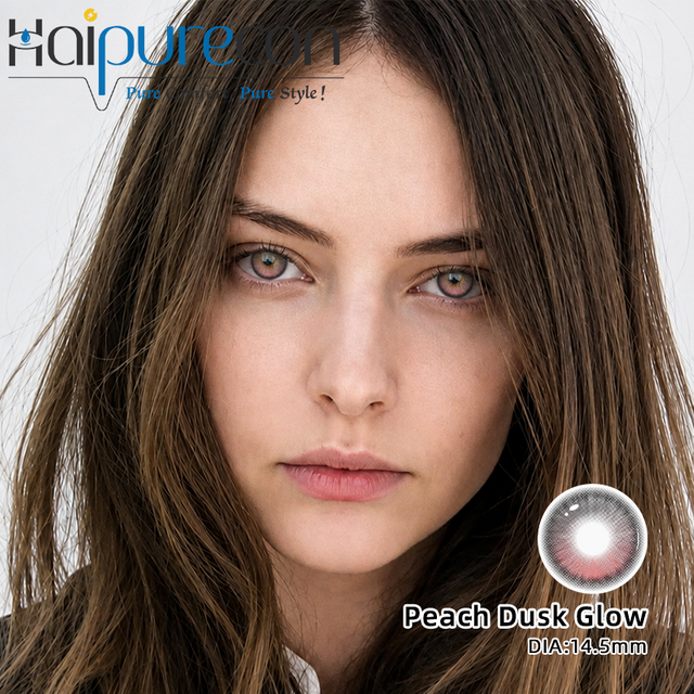 Haipurecon Rabbit Moonwatch Pink 14.2mm Daily Disposable Color Contact Lenses បែបផែនភ្នែកធំ កម្រិតទឹក 55% ម៉ាក CE ISO