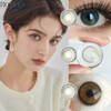 Haipurecon 워터 헤이즐 그린 컬러 콘택트 렌즈 14.0mm 천연 연간 뷰티 렌즈 40% 수분 함량 CE ISO 인증
