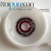 Lentes de contacto Haipurecon Obscura rojas para cosplay, 14,5 mm, 40 por ciento de contenido de agua, curva base de 8,6