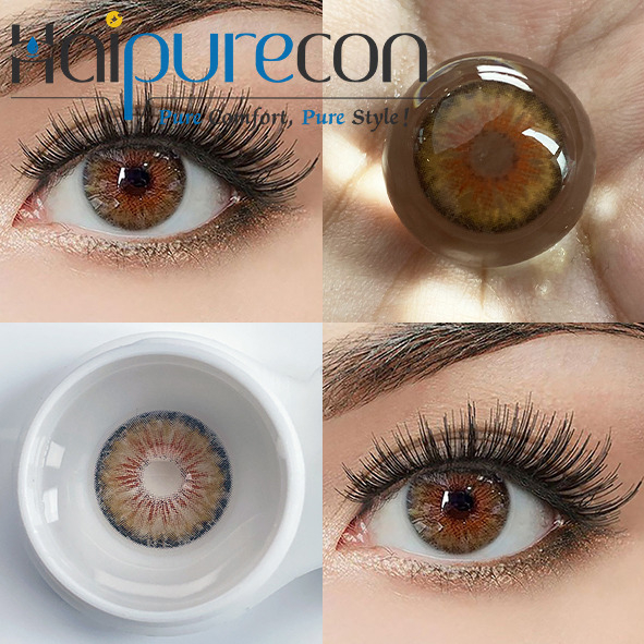 Haipurecon Cleopatra 2.0 Hazel 14.2mm Topverkoper daaglikse weggooibare kontaklense 10 stukke