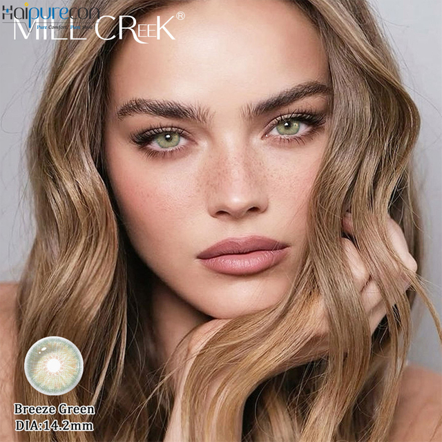Haipurecon Breeze Green 14.2mm سب سے زیادہ فروخت ہونے والا K-Beauty ڈیلی ڈسپوزایبل کانٹیکٹ لینس 10 ٹکڑے