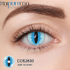 Haipurecon عمده فروشی COS2622-2623 & 2627-2630 Crazy Cosplay رنگی لنزهای تماسی 40% محتوای آب OEM/ODM HEMA 14.5mm الگ�