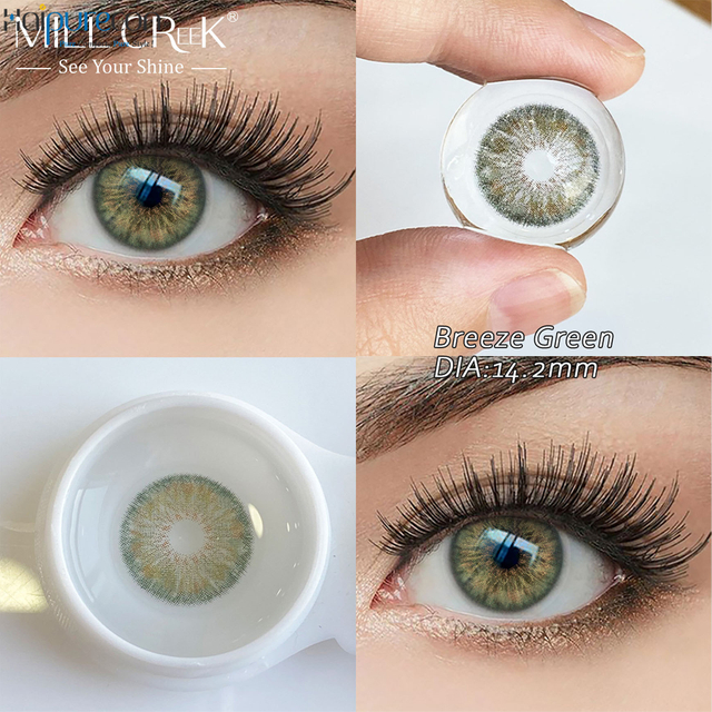 Haipurecon Breeze Green 14.2mm سب سے زیادہ فروخت ہونے والا K-Beauty ڈیلی ڈسپوزایبل کانٹیکٹ لینس 10 ٹکڑے