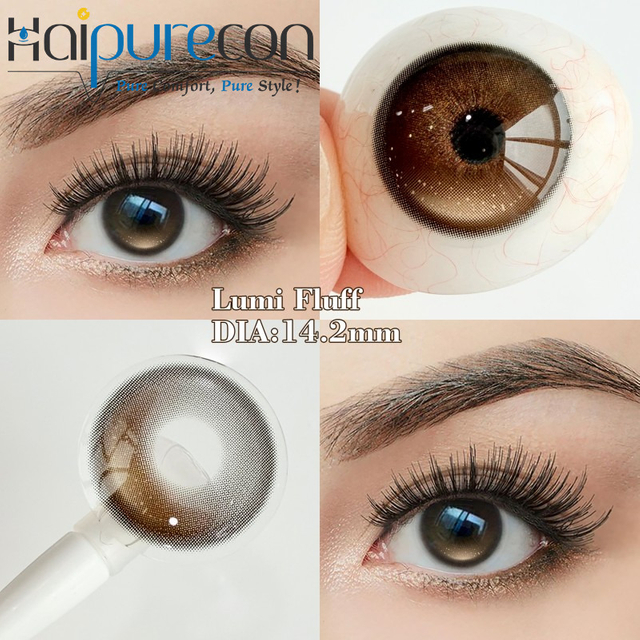 Haipurecon Lumi Fluff Highlight kontaktne leće Udobno iskustvo nošenja 14,2 mm 40% udjela vode Veleprodaja Direct Factory OEM/ODM