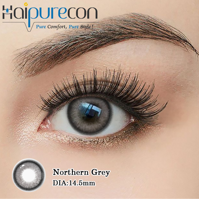 Haipurecon Northern Grey 14.5Mm K-beauty Lensa Kontak Sekali Pakai Harian 10 Buah Barang Baru
